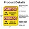 Signmission Radiation & Laser Sign, 10 in H x 7 in W, Vinyl Decal, Rectangle OS-2PACK-CR-D-710-L-10184 - alternate 5